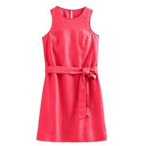 Boden Sleeveless Linen Dress Ladies NWT Size 4 P Coral